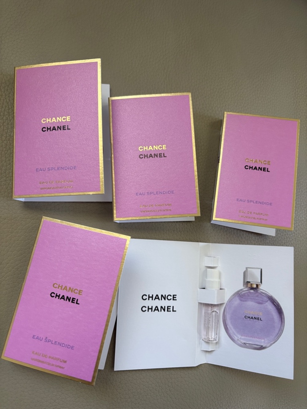 CHANEL Chance eau splendid  EAU DE Perfum Sample Set(5 samples )